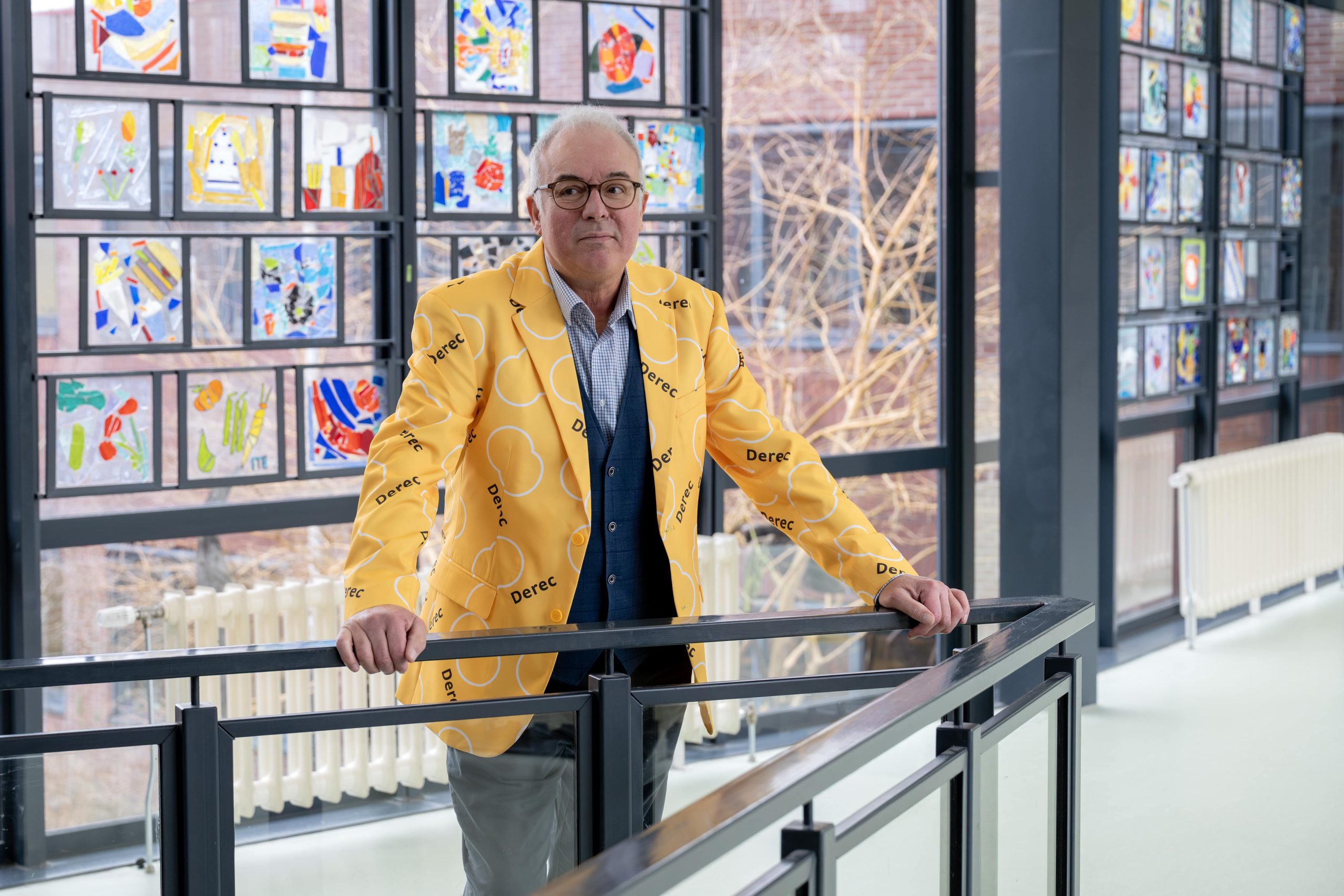 Wiskunde docent aan het werk via Derec